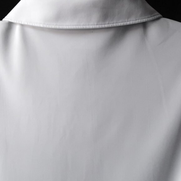 Puma Golf White-Blue Striped Stretch Polo (L) ⛳️ - Picture 6 of 8